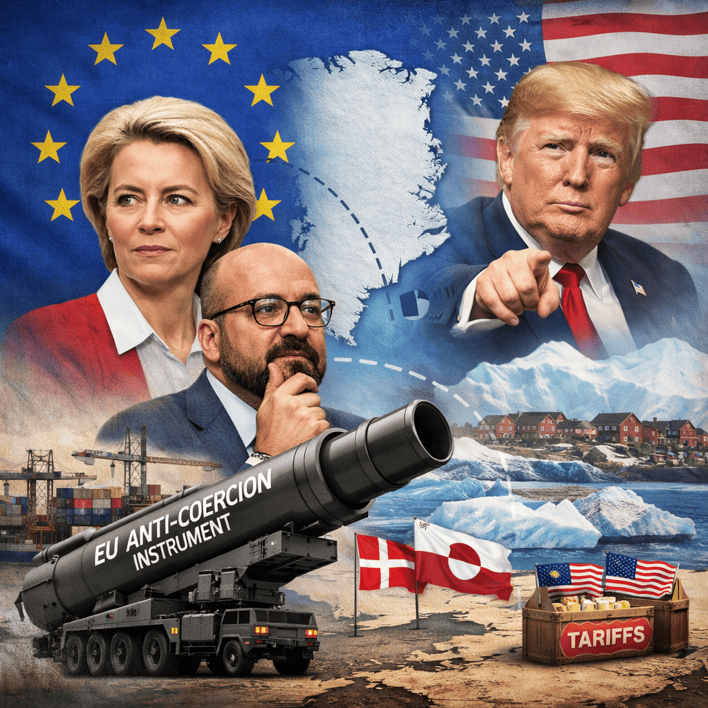 EU anti-coercion instrument: Brussels weighs trade “bazooka” as Trump links Greenland to tariffs