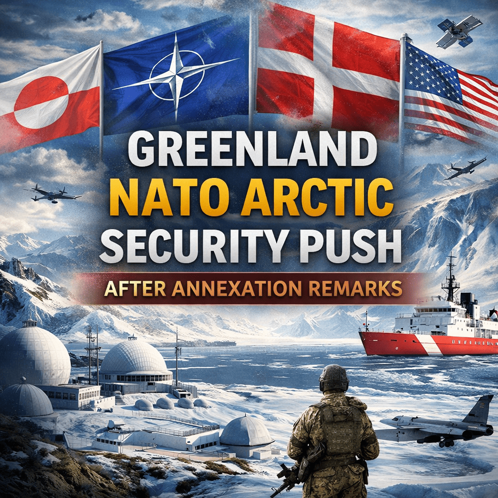 Greenland NATO Arctic security push after annexation remarks
