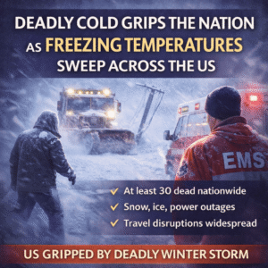 freezing temperatures sweep across the US