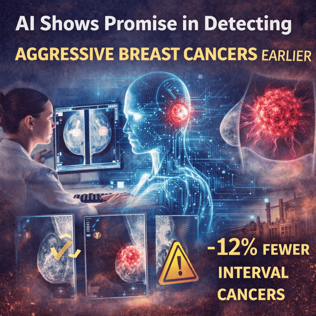 AI improves early detection of aggressive breast cancers