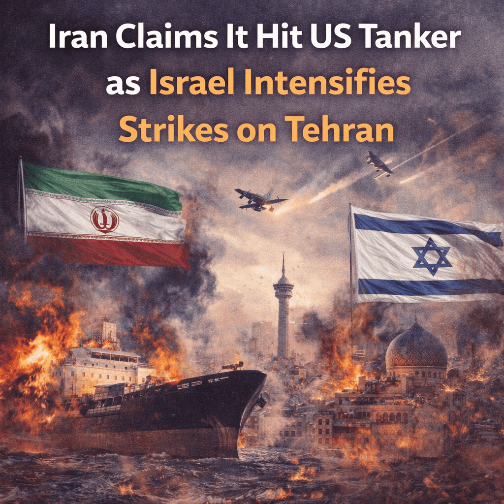 Iran claims it hit a US tanker